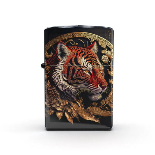 Original Copper Lion Design Windproof Lighter - Spring Collection