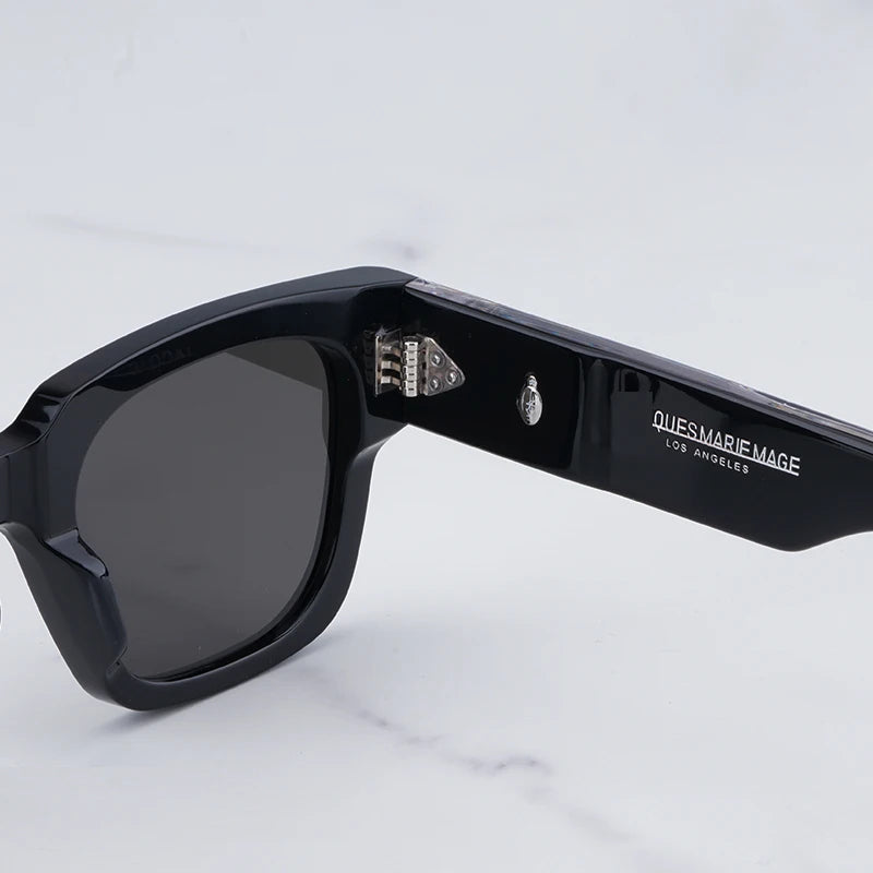 Sophistication Redefined: Enzo Square Black Sunglasses – Limited Edition Handcrafted Frames for Men and Women