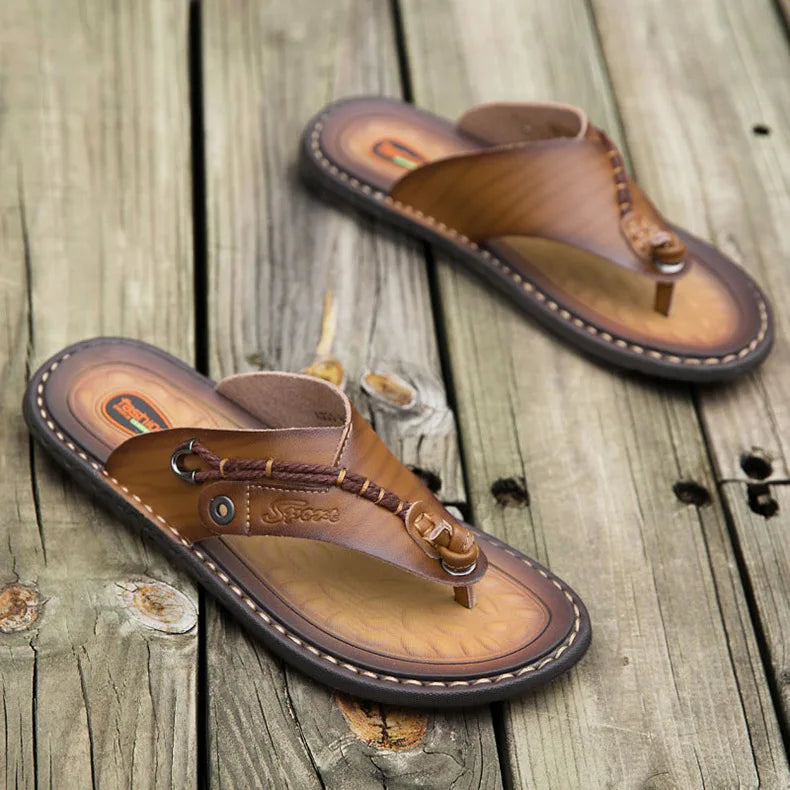 Handmade Leather Flip-flop Sandals