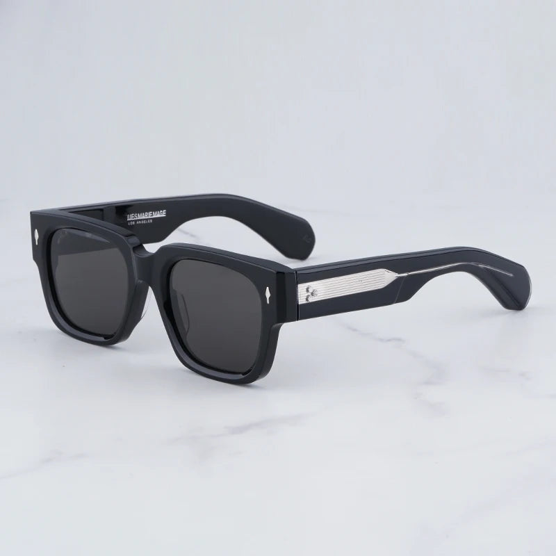 Sophistication Redefined: Enzo Square Black Sunglasses – Limited Edition Handcrafted Frames for Men and Women