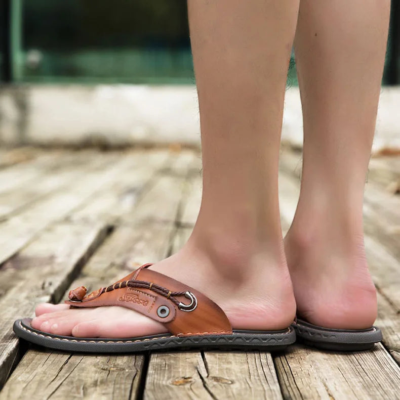 Handmade Leather Flip-flop Sandals