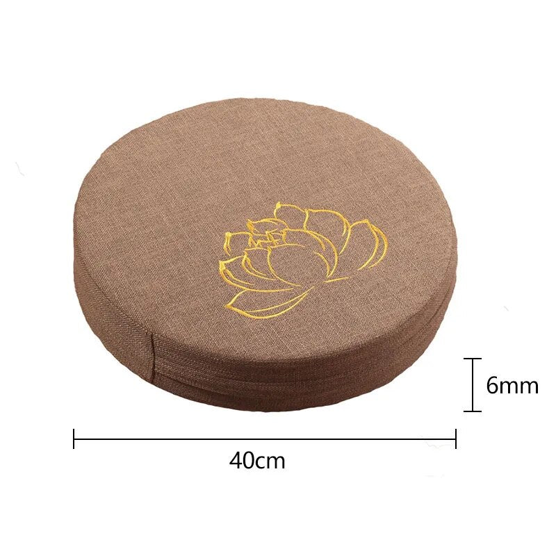 40X6cm Yoga Cushion Linen - Japanese Tatami Mat Pillow perfect for Meditation