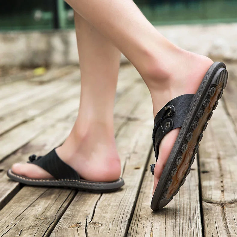 Handmade Leather Flip-flop Sandals