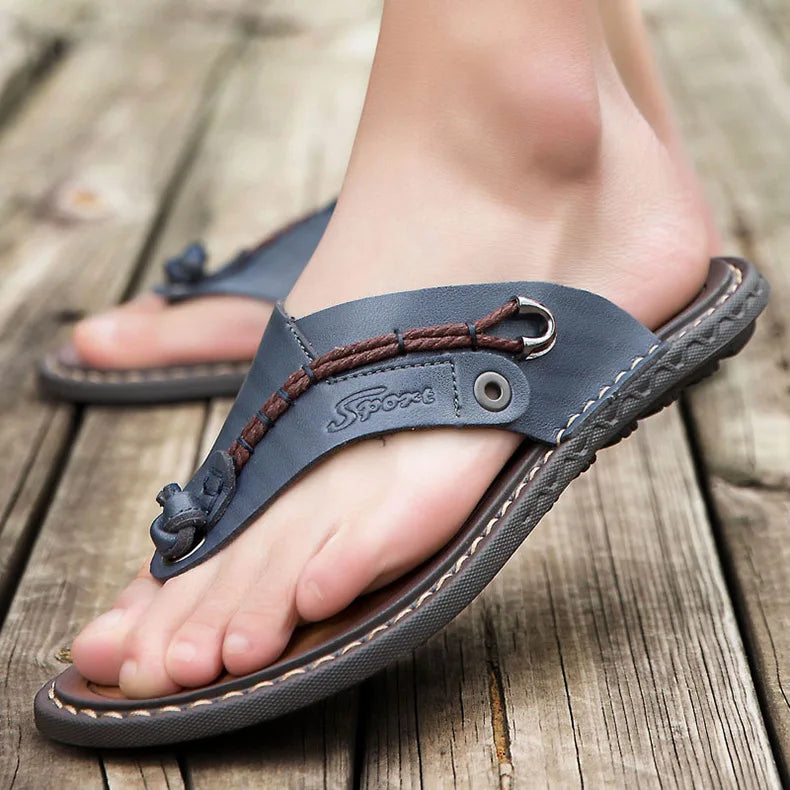 Handmade Leather Flip-flop Sandals