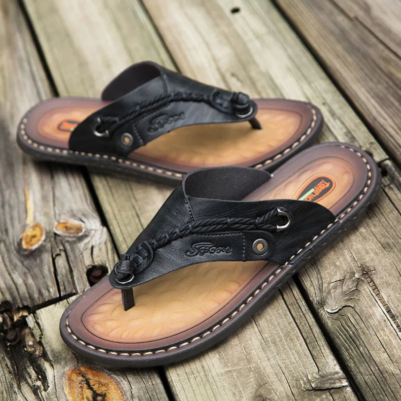 Handmade Leather Flip-flop Sandals