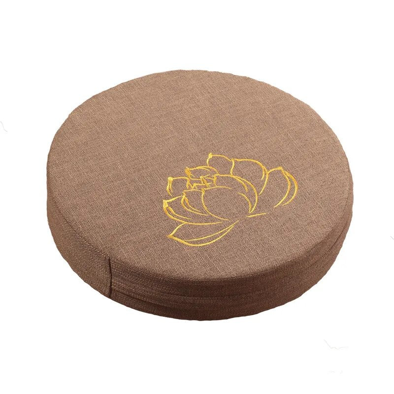 40X6cm Yoga Cushion Linen - Japanese Tatami Mat Pillow perfect for Meditation