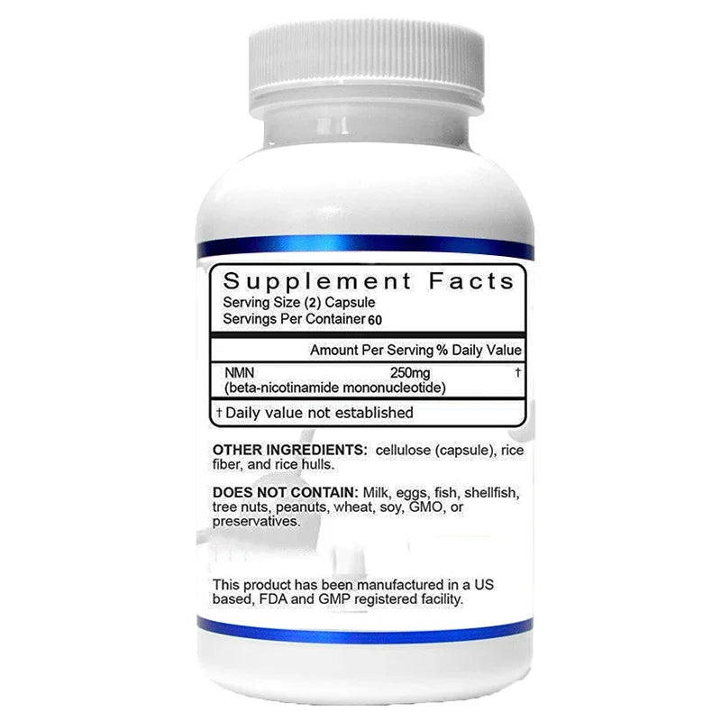 NMN Supplement - Fast-Absorbing Nicotinamide Mononucleotide for Energy, Skin Health, & Anti-Aging