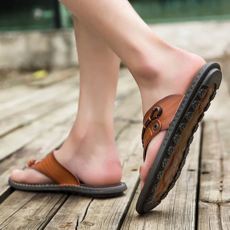 Handmade Leather Flip-flop Sandals