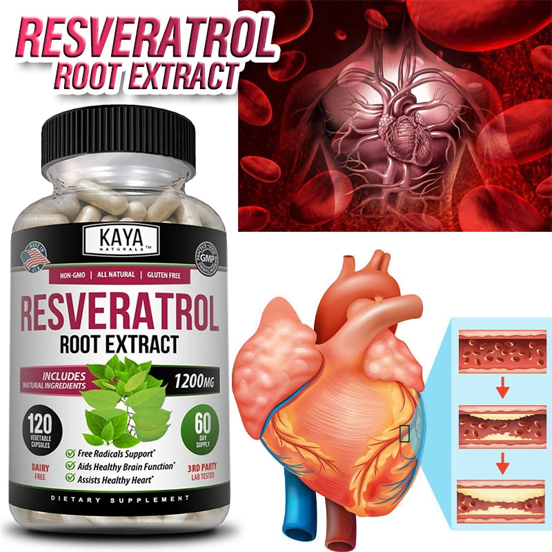 Resveratrol Capsules - Heart Health & Antioxidant Support