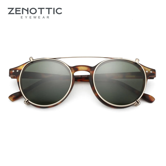 ZENOTTIC Steampunk Style Clip on Sunglasses