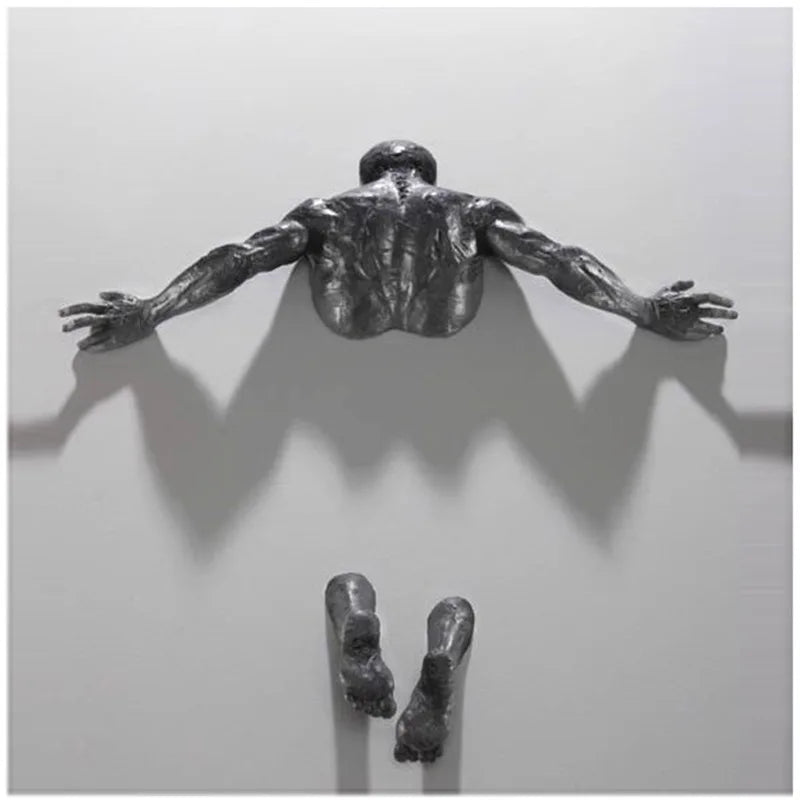 Elevate Your Living and Office Space with Modern Wall Man Sculpture