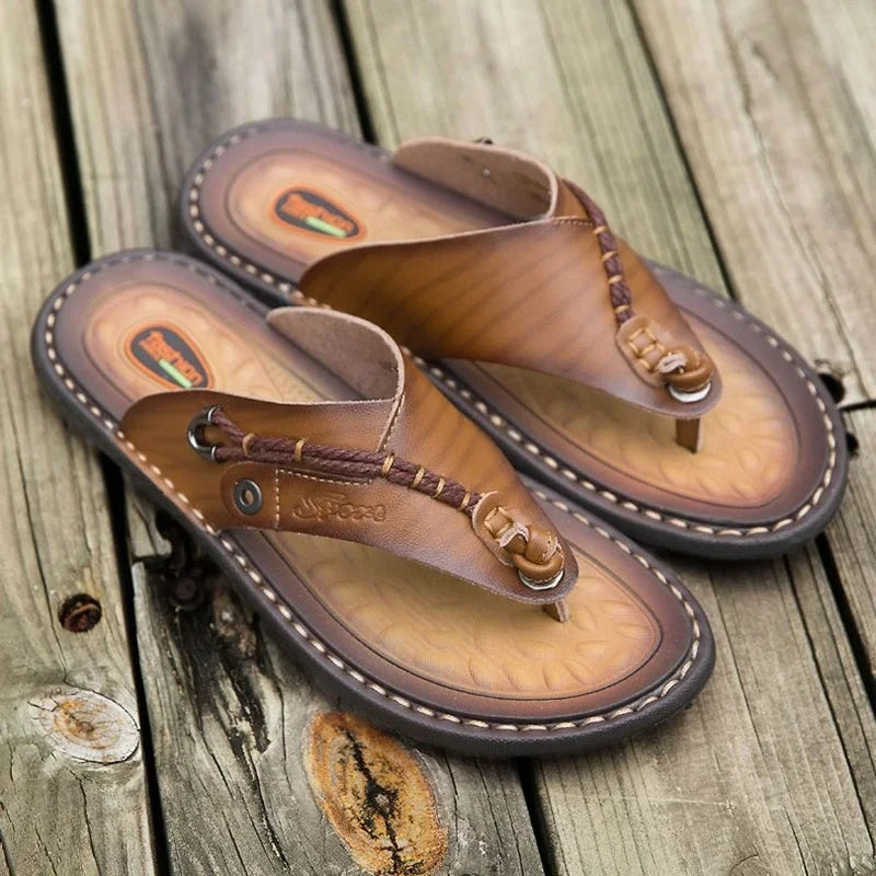 Handmade Leather Flip-flop Sandals