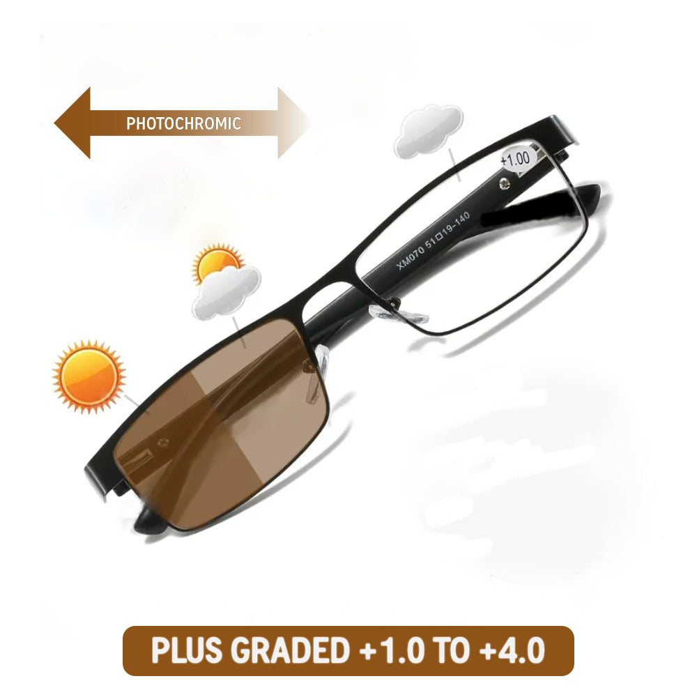 Discover a perfect blend of functionality and style with our MDOD Photochromic Reading Glasses.