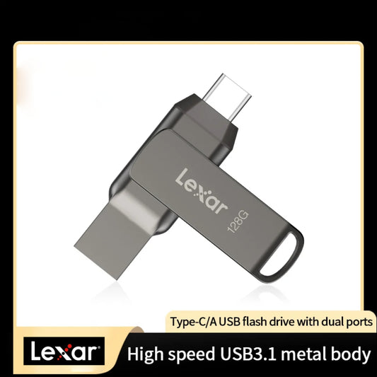 Lexar D400 USB 3.1 Type-C Dual Port Flash Drive - Fast, Secure, and Versatile Storage Solution