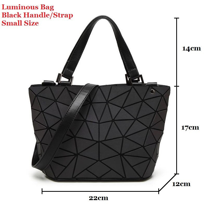 Women 's Hot Luminous Geometric Laser Bag