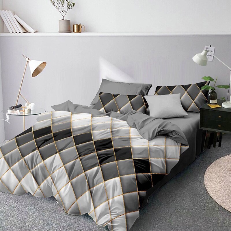 Diamond Comforter Duvet Set