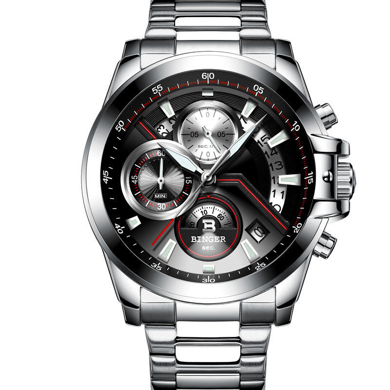 Stay Active and Stylish with the Binger Men's Quartz Sports Watch