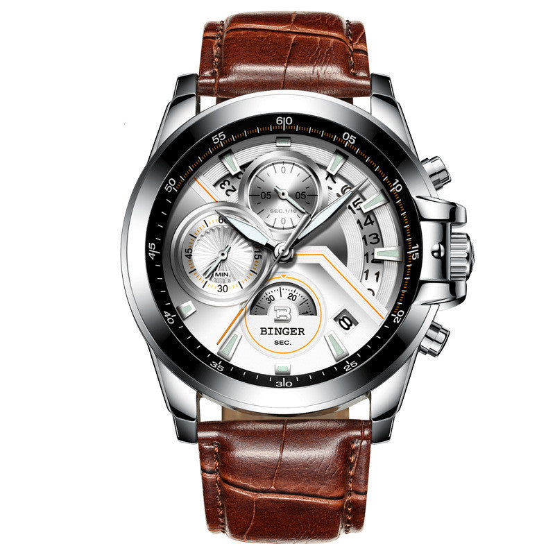 Stay Active and Stylish with the Binger Men's Quartz Sports Watch