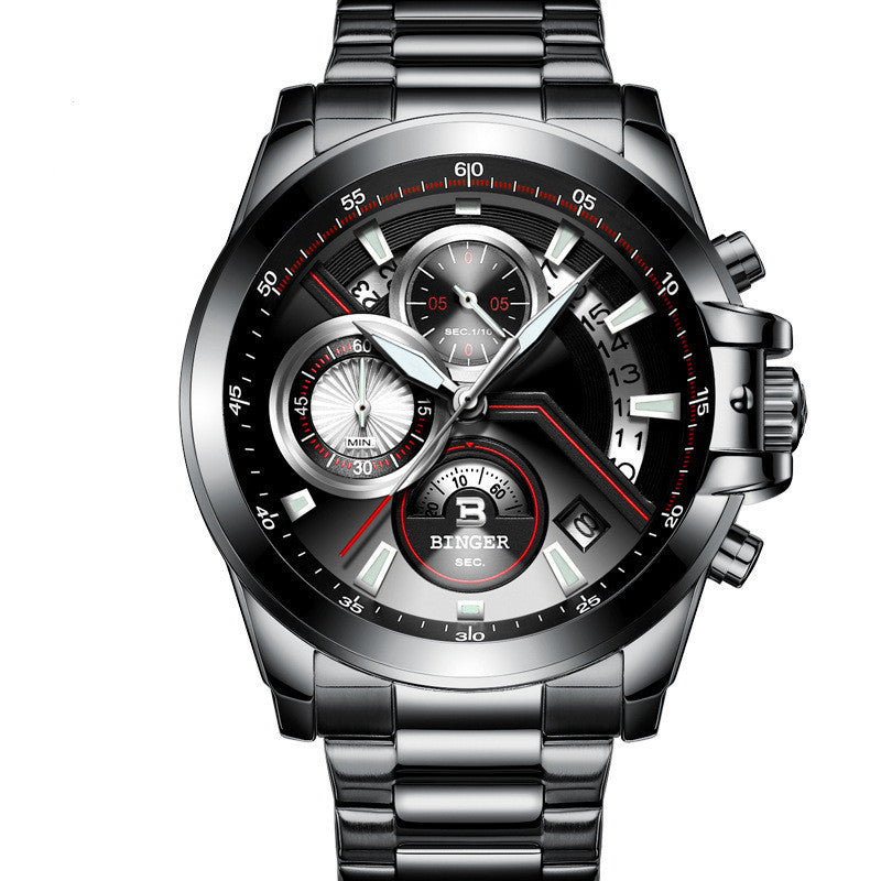 Stay Active and Stylish with the Binger Men's Quartz Sports Watch