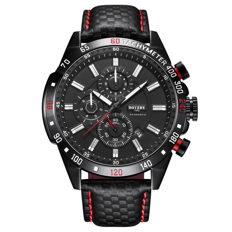 BOYZHE Men's Sports Watch: Waterproof Mechanical Timepiece for Active Men