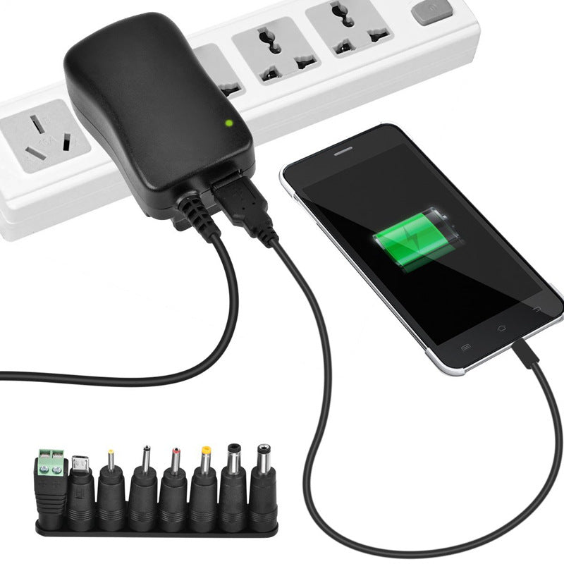 30W Multi-Function Adjustable Power Adapter with USB - Charge Any Device with Ease!