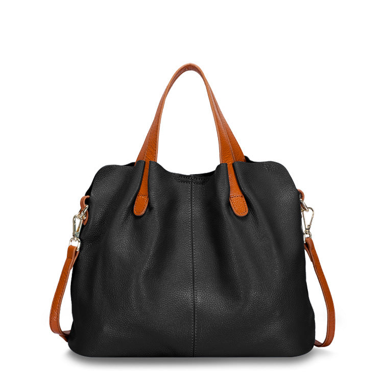 Soft Leather Tote Bag for Women - Cattle Hide Shoulder Bag | You Me Fashion