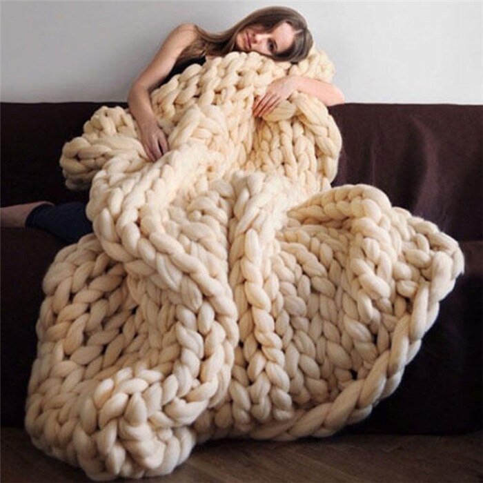 Handmade Chunky Knit Blanket