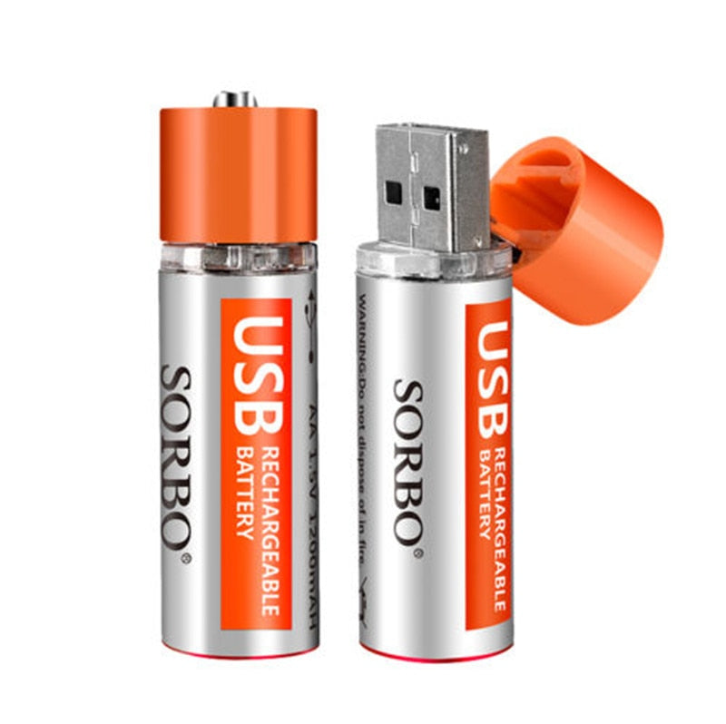 Power up on the go with Sorbo USB Rechargeable Batteries