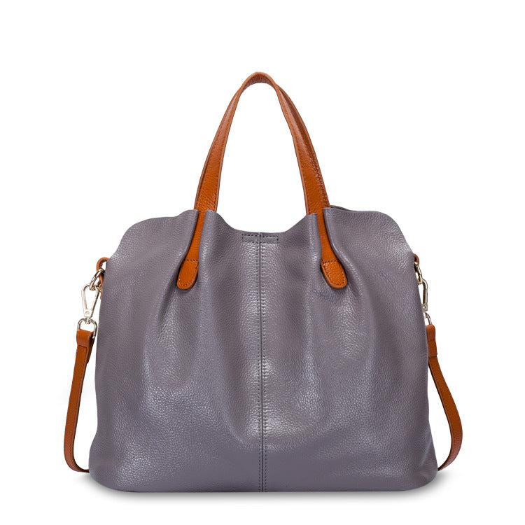 Soft Leather Tote Bag for Women - Cattle Hide Shoulder Bag | You Me Fashion