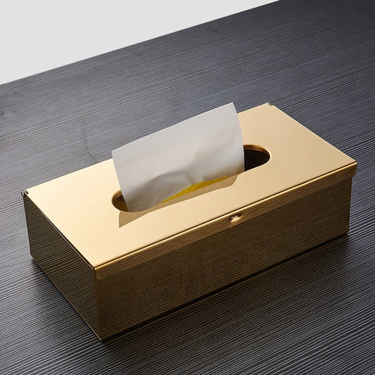 Keep Your Space Tidy with our Selection of Tissue Boxes in Matte Black, Silver, and Gold Finishes