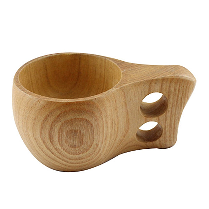 Handmade Natural Spruce Wood Primitive Cup - Perfect for a Single Cup of Your Favorite Beverage!