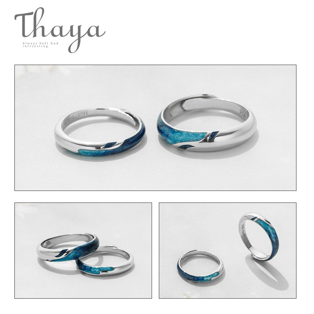 Thaya Huaya Sterling Silver rings, Unisex ring for Women or Men which makes for an Elegant Gift