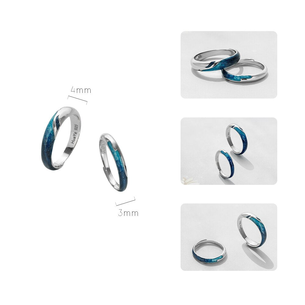 Thaya Huaya Sterling Silver rings, Unisex ring for Women or Men which makes for an Elegant Gift