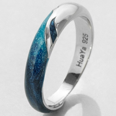 Thaya Huaya Sterling Silver rings, Unisex ring for Women or Men which makes for an Elegant Gift