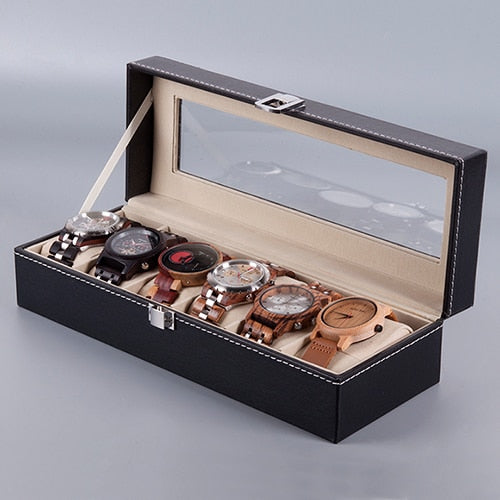 Bobobird Faux Leather Wrist Watch Display Box. Storage display watch holder