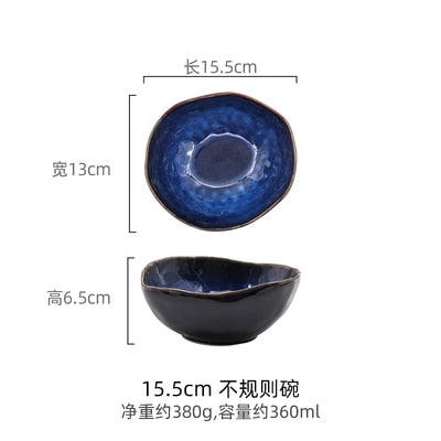 KINGLANG Dish. European porcelain deep bowl, creative tableware for noodles