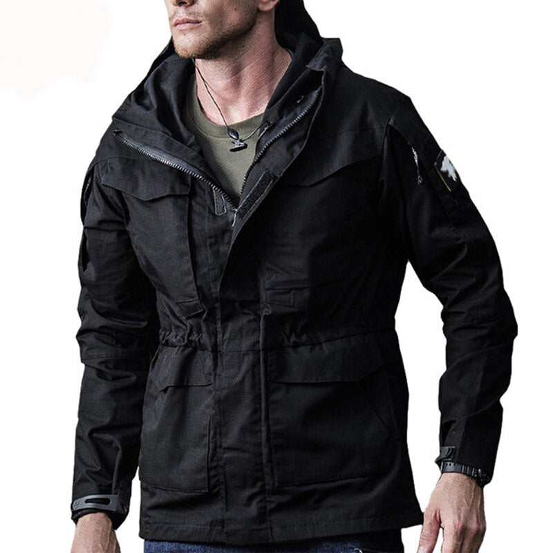 M65 Military Tactical Jacket Men's Waterproof Windbreaker. Hooded Coat Outdoor Fishing/Trekking Hiking Jackets