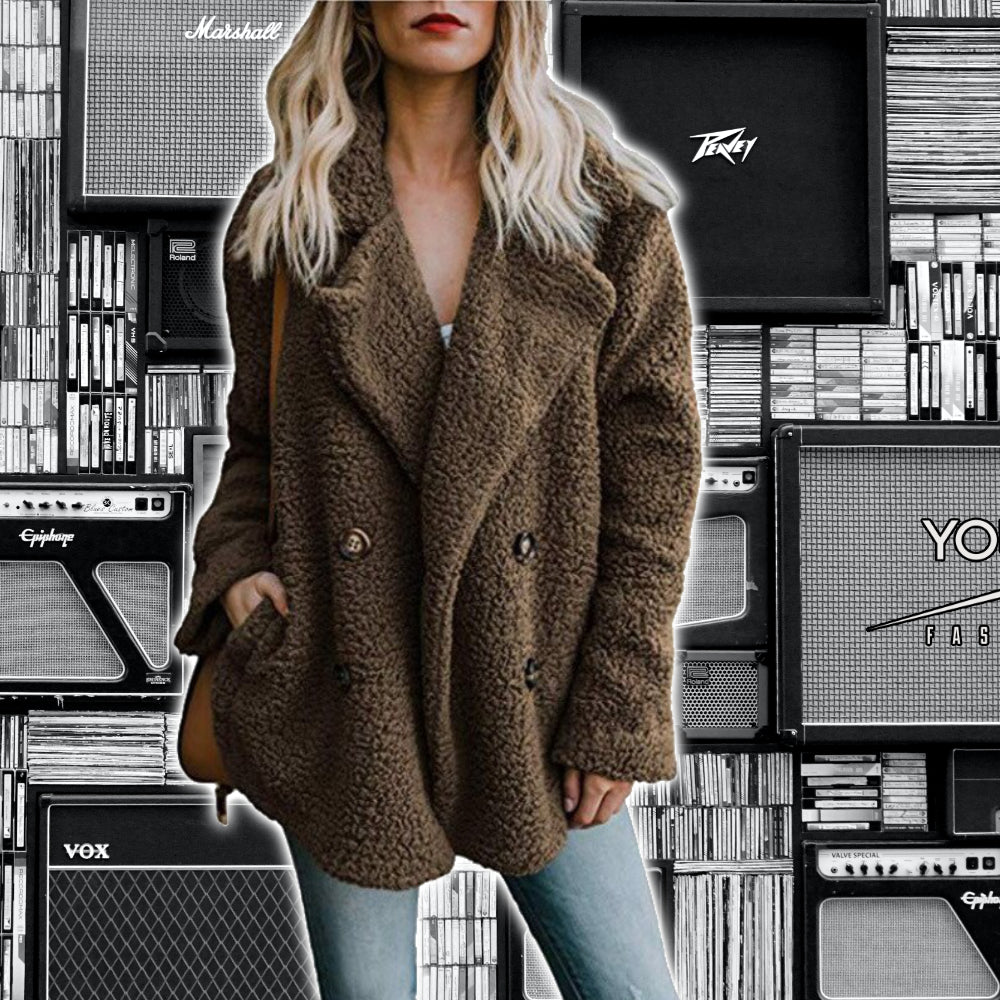 Stay Warm and Chic in Our Faux Fur Winter Coat