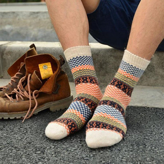 Striped Warm Thick Wool Eco-Friendly Socks