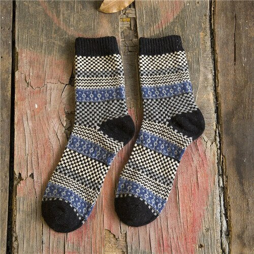 Striped Warm Thick Wool Eco-Friendly Socks