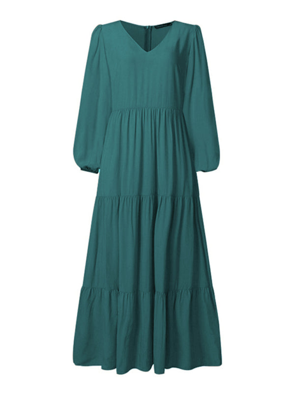 Ethereal Charm Pleated Maxi Dress: Effortless Elegance for Every Occasion!